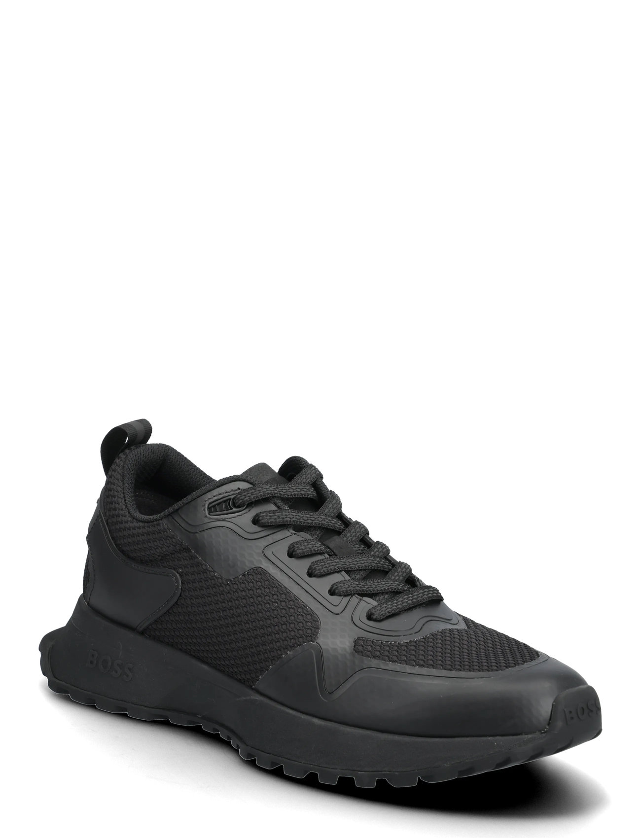 BOSS Jonah_Runn_Meth, 42, Black, Sneakers > Sneakers Med Lav Top, Herre