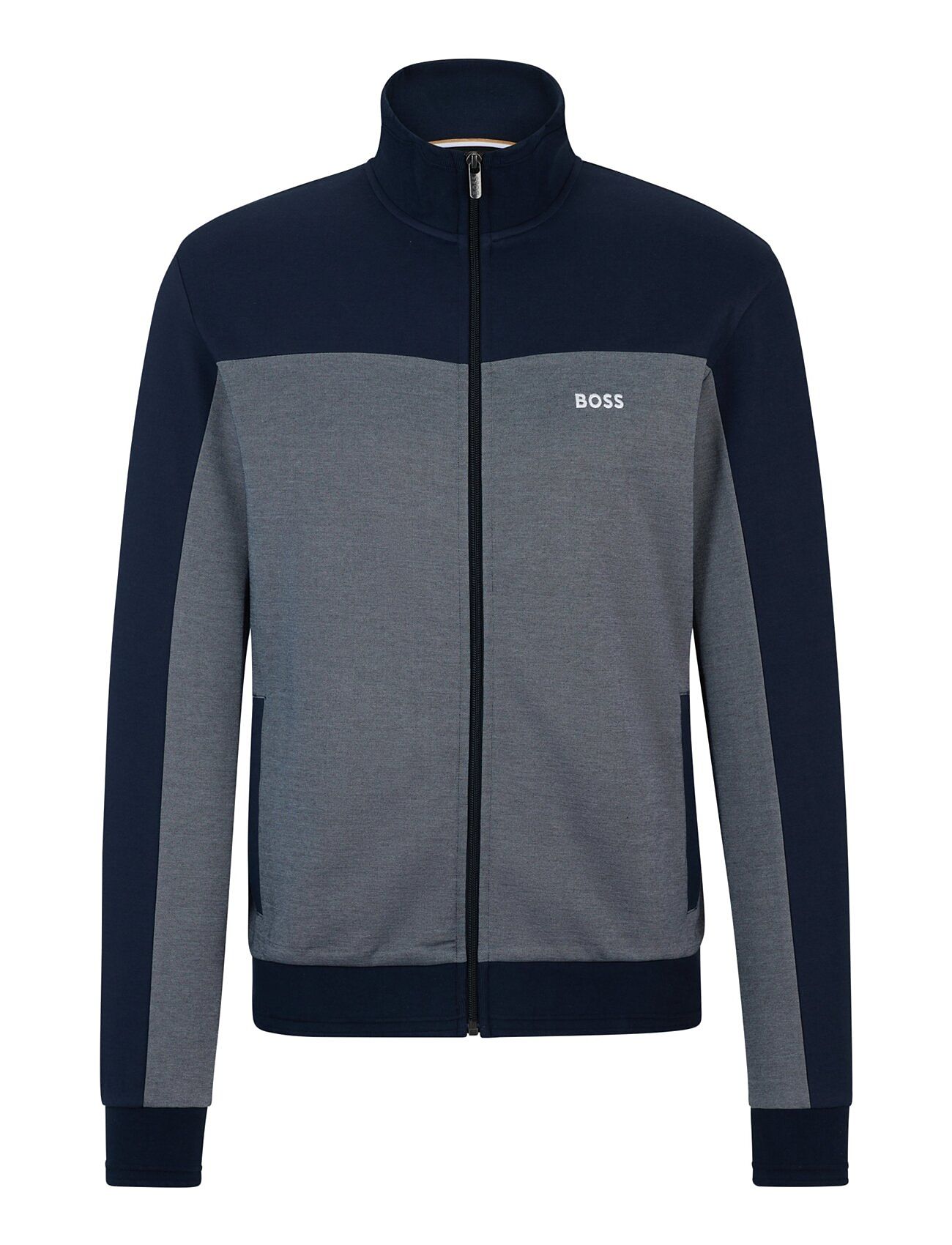 Tracksuit Jacket Tops Sweatshirts & Hoodies Sweatshirts Blue BOSS