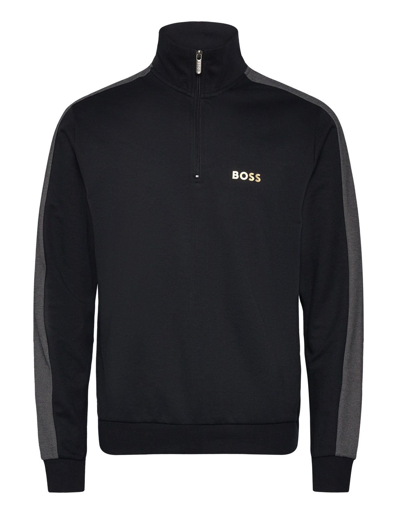 Tracksuit 1/4 Jacket Tops Sweatshirts & Hoodies Sweatshirts Black BOSS