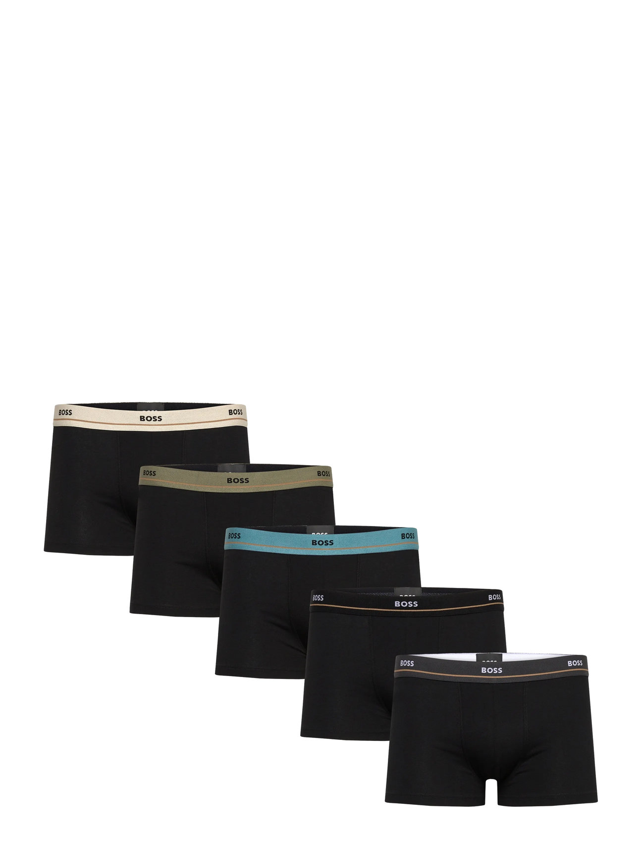BOSS Trunk 5P Essential, S, Black, Undertøj > Boksere, Herre