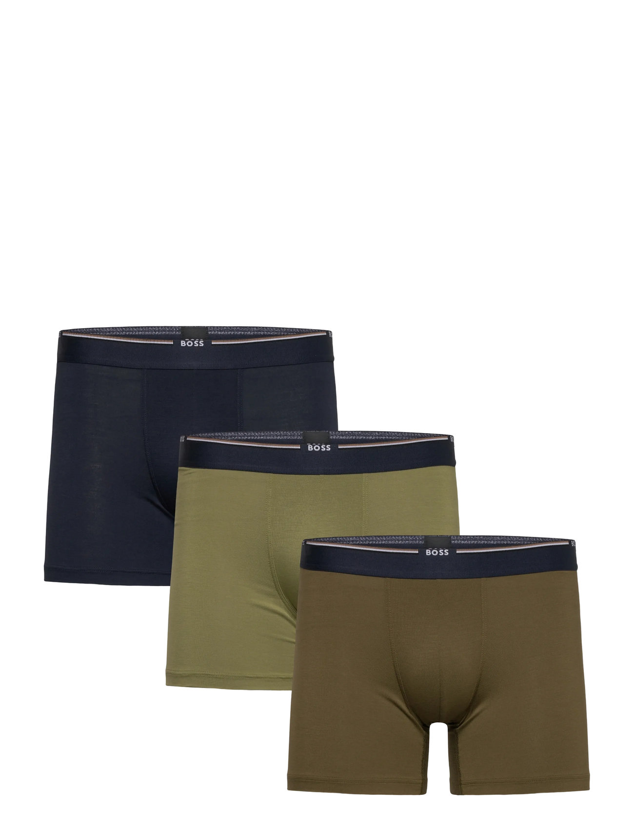 BOSS Boxerbr 3P Bamboo Khaki - S - Herren