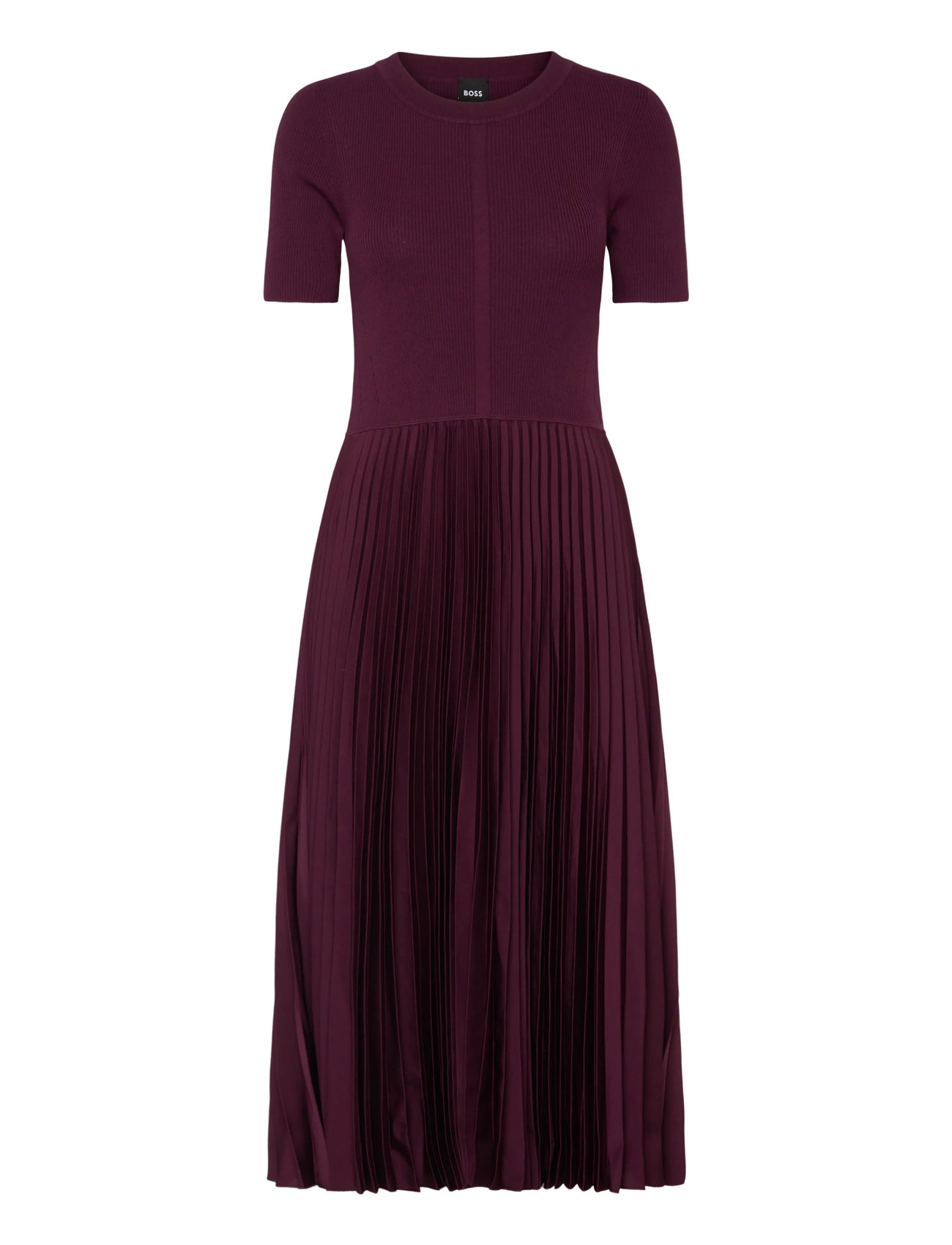 BOSS Fadridi, M, Burgundy, Dresses - Knee-length & Midi, Dame