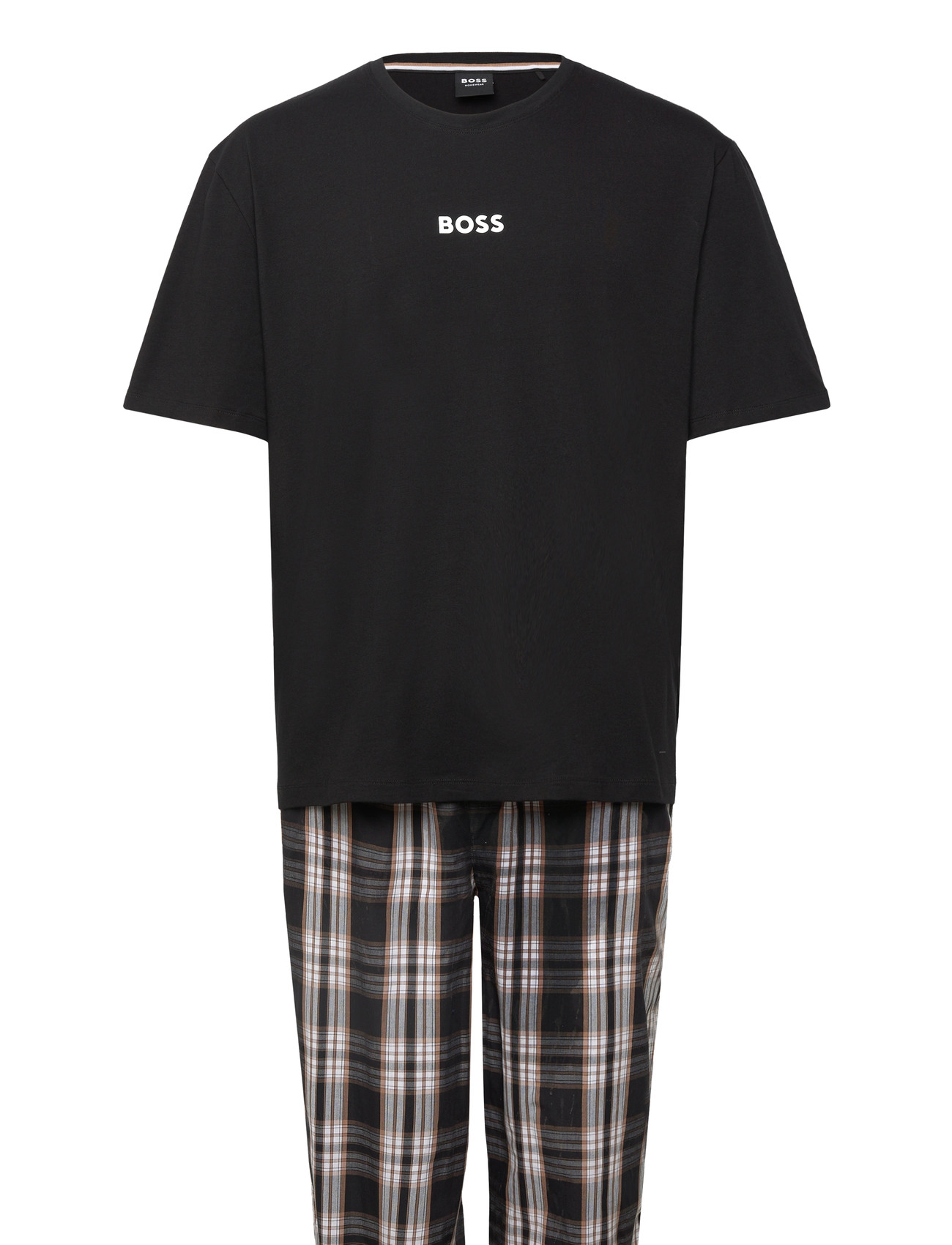 BOSS Easy Long Set Tshirt Schwarz - XXL - Herren