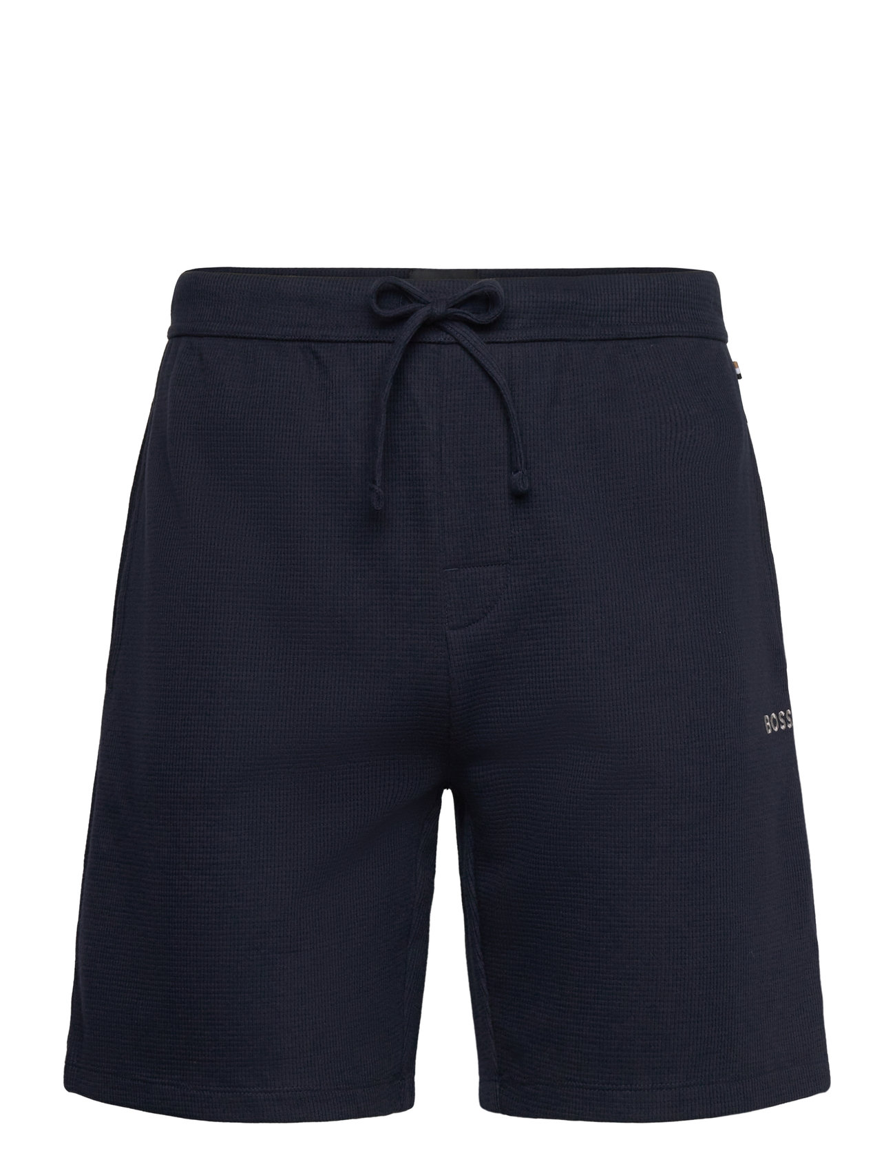 BOSS Waffle Shorts, L, Navy, Nat- Og Loungewear > Loungebukser, Herre