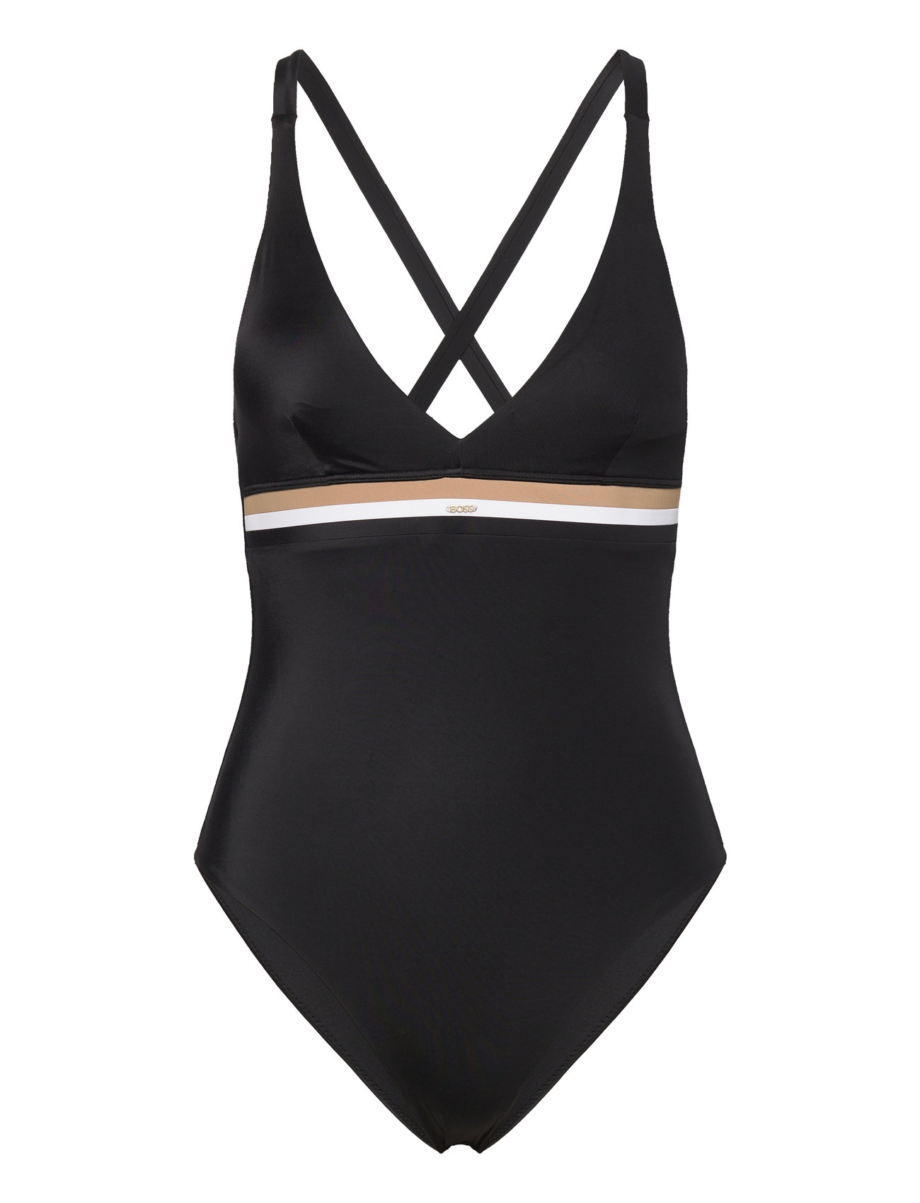 BOSS Iconic Swimsuit, L, Black, Badetøj > Badedragter, Dame
