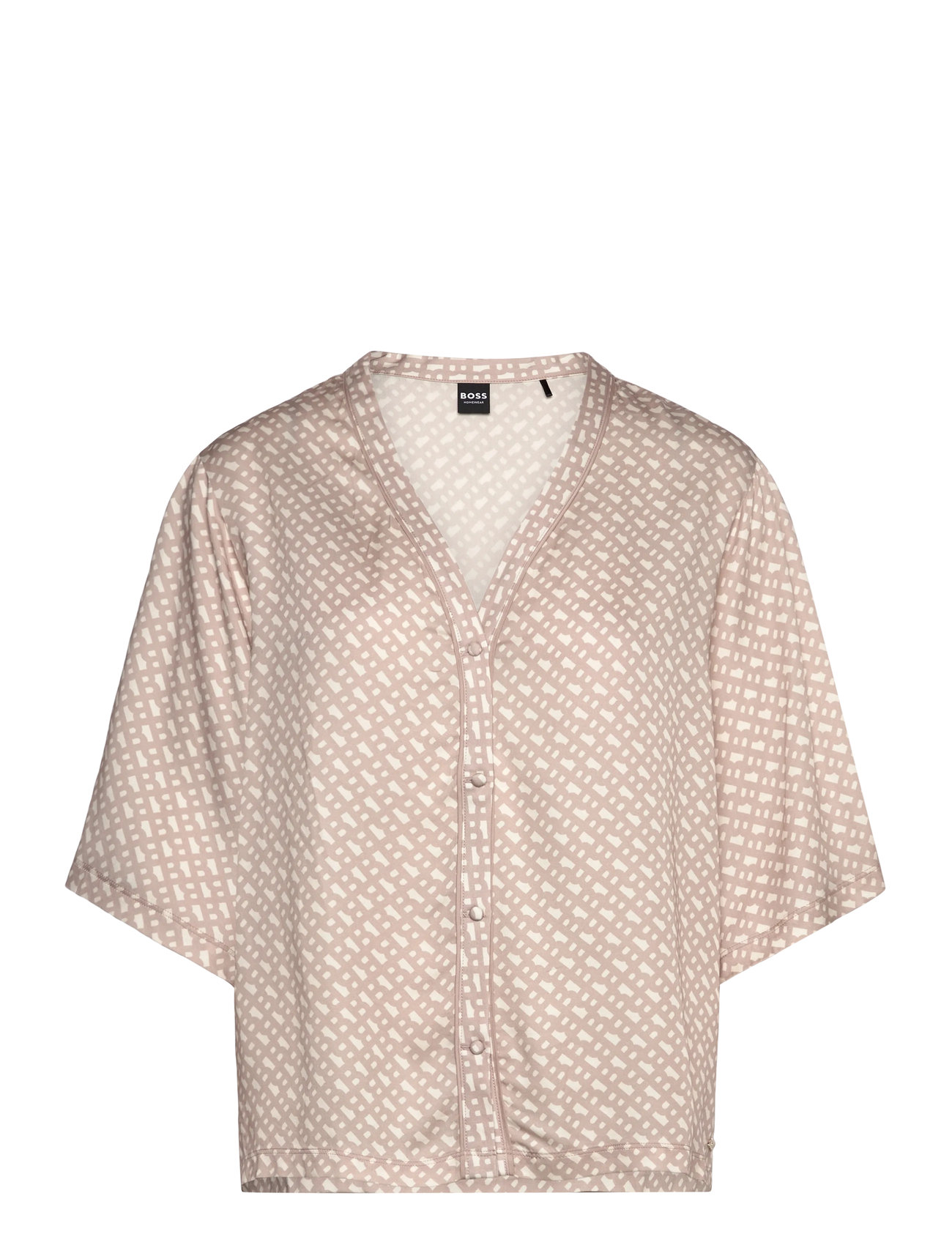 BOSS Sateen Aop_Top Beige - XS - Damen