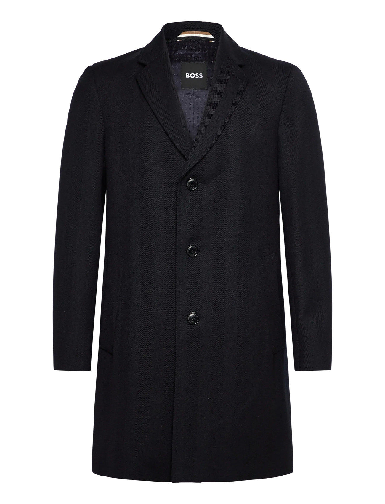BOSS H-Hyde-Bib-254, 44, Navy, Frakker > Uldfrakker, Herre