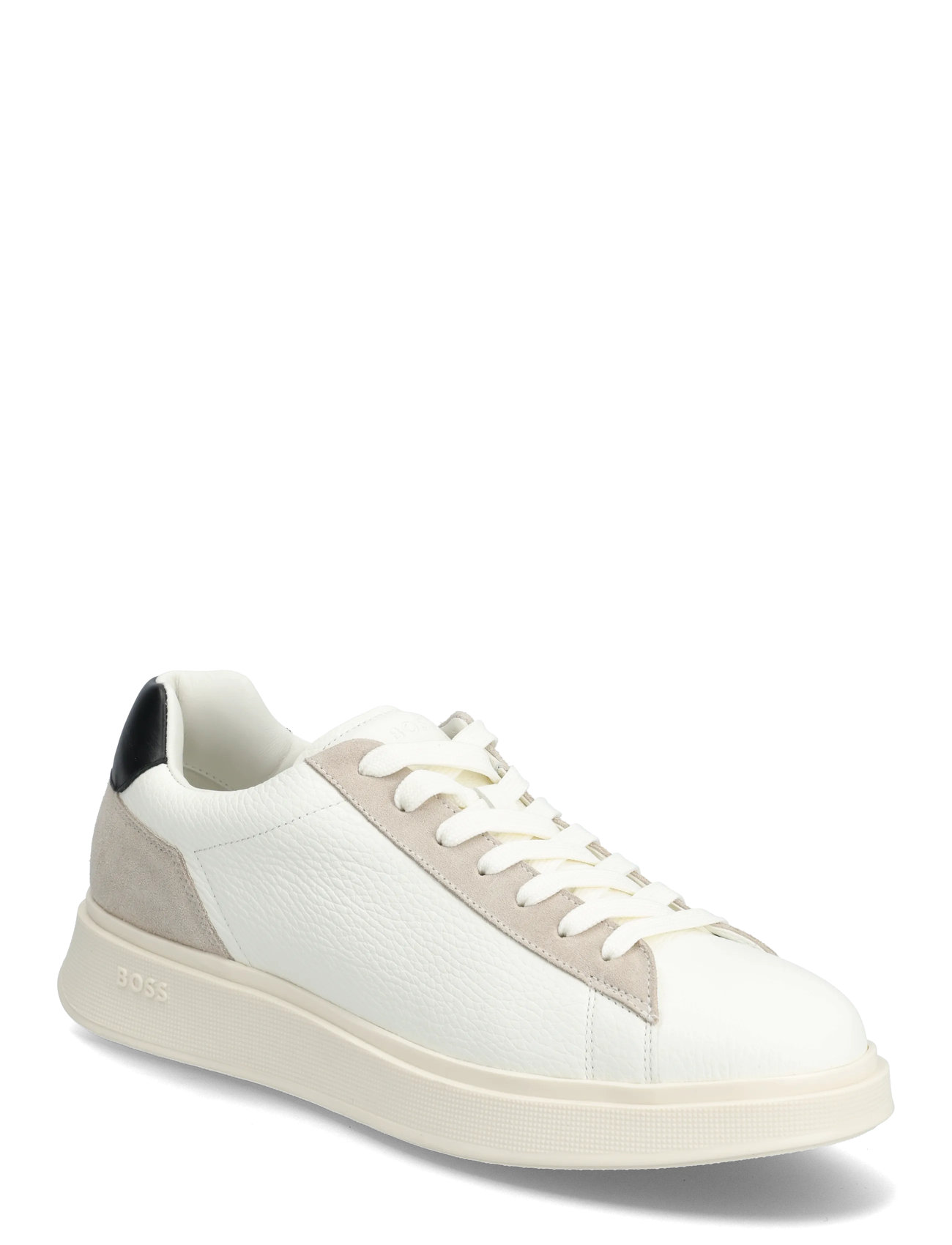 BOSS Bulton_Runn_Sdgrlt, 45, White, Sneakers > Sneakers Med Lav Top, Herre