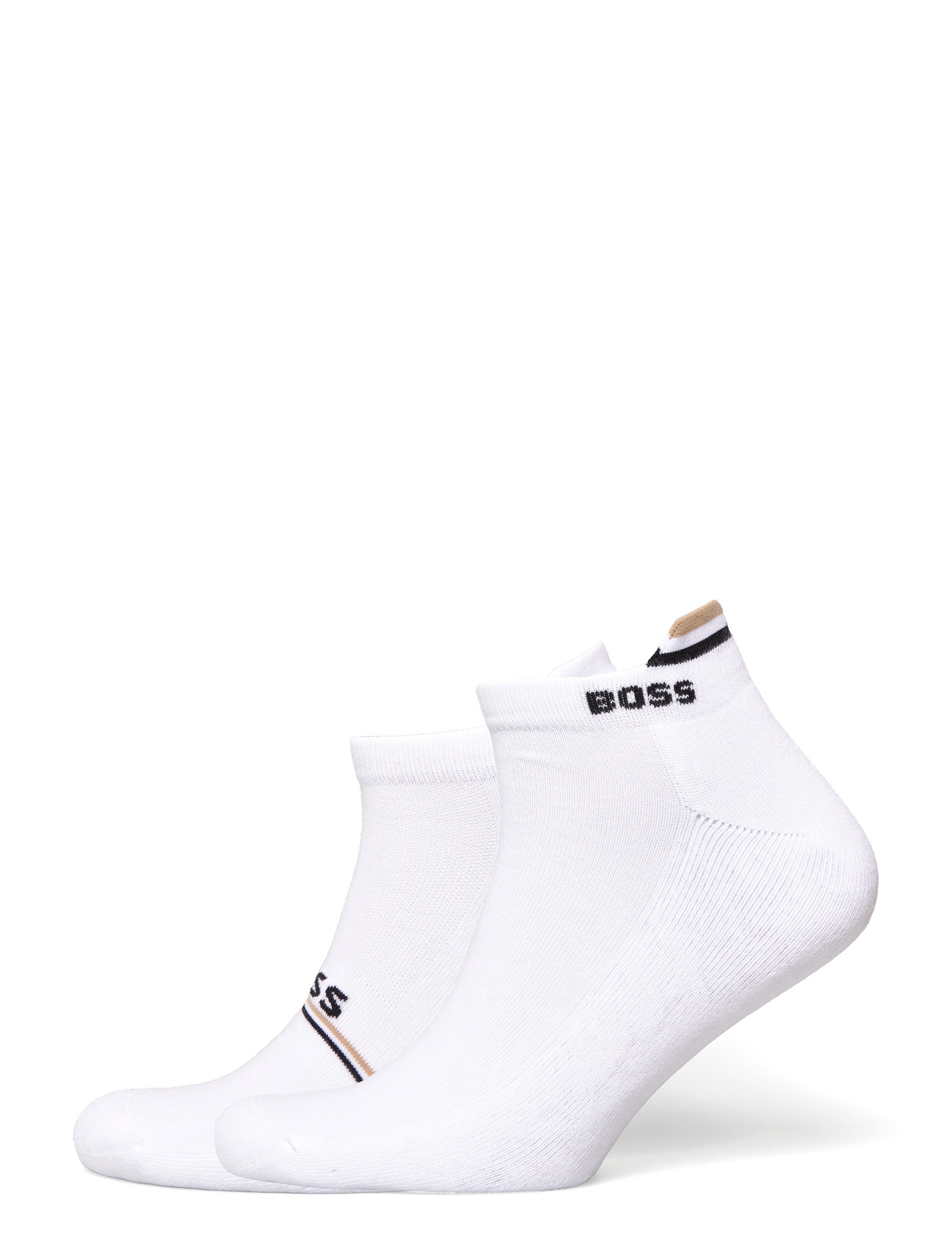BOSS 2P As Iconic Loop Cc, 43-46, White, Sokker > Ankelstrømper, Herre