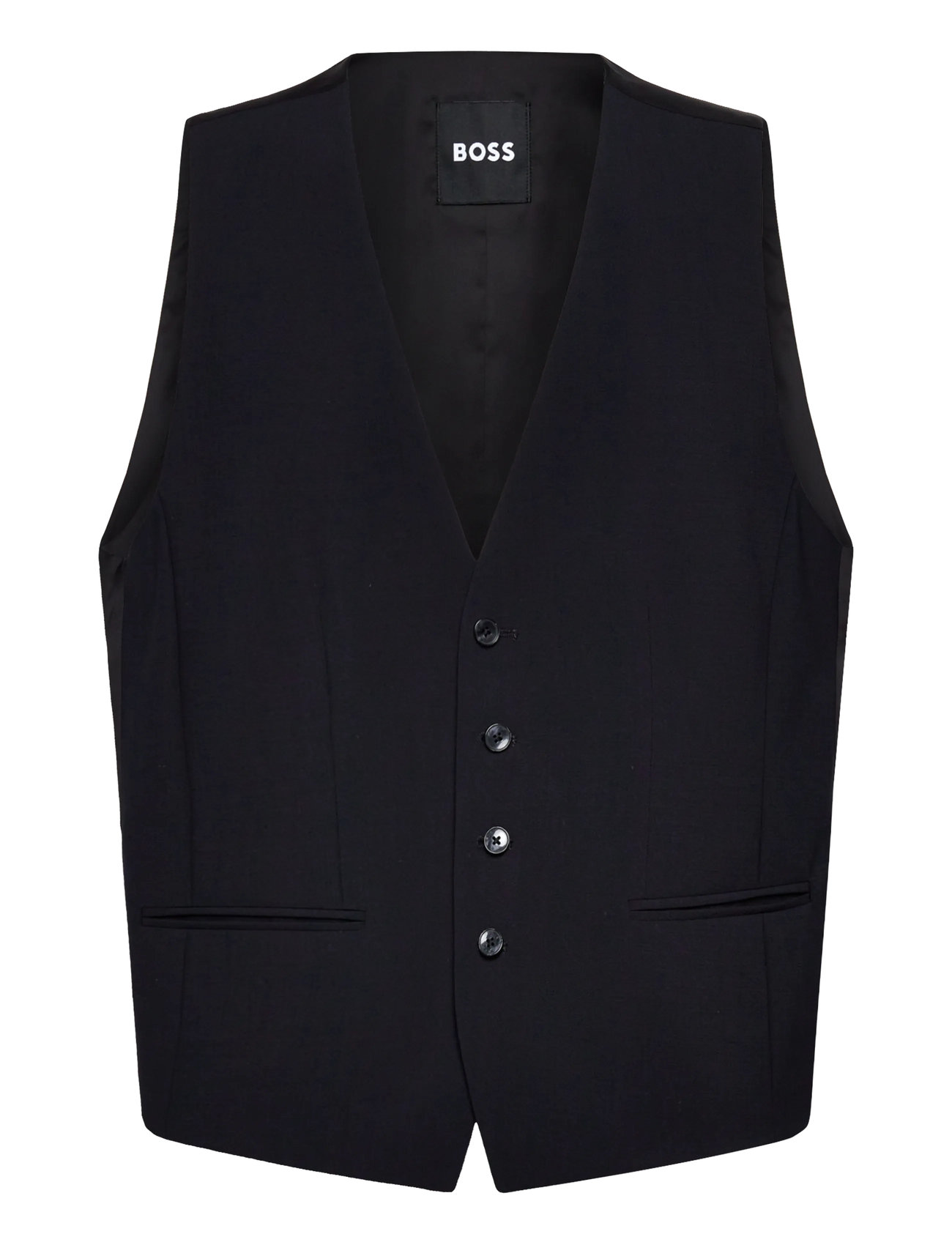 BOSS H-Jasper-Vest-Mm-Cnf, 54, Black, Designere > Veste, Herre