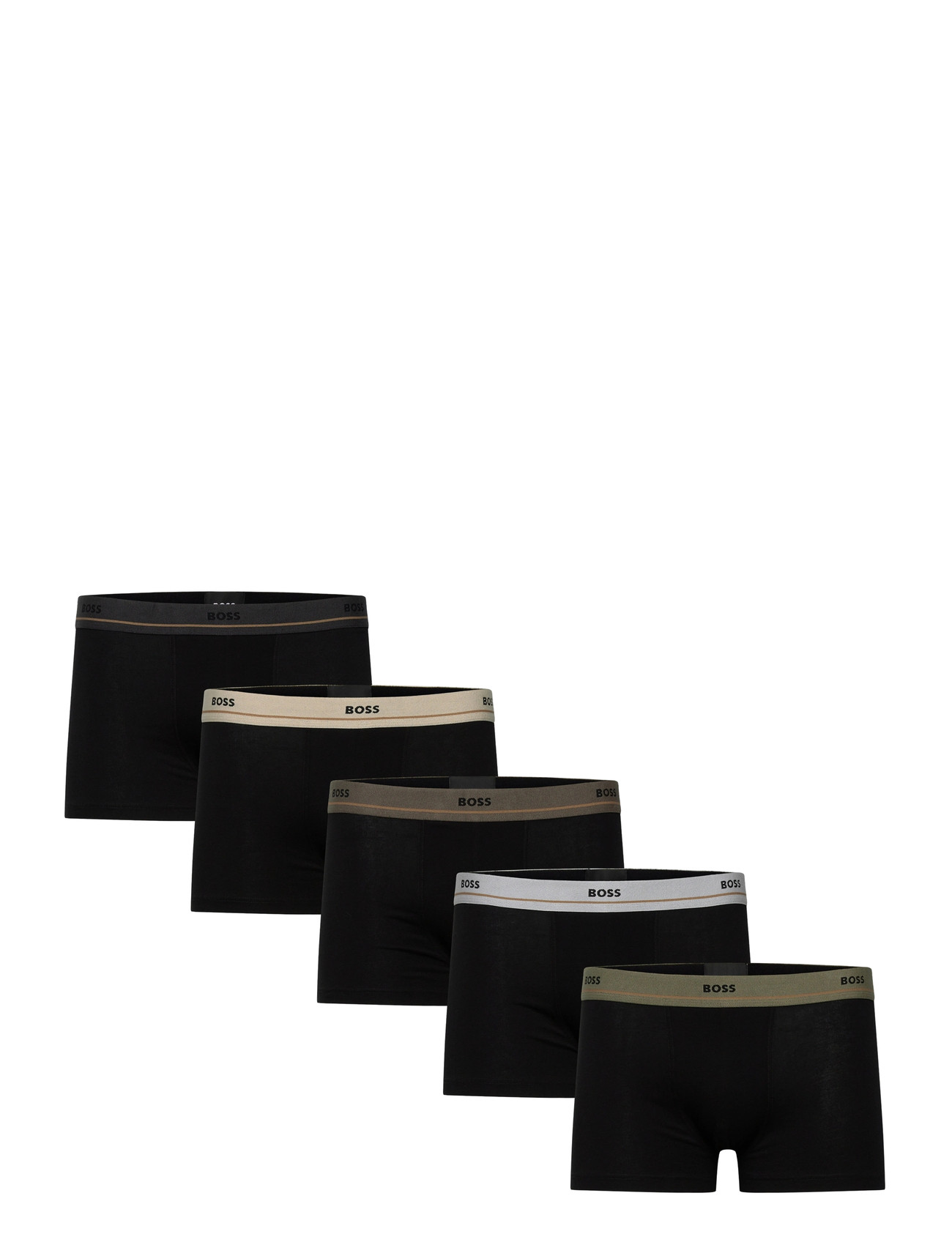 BOSS Trunk 5P Essential, XXL, Black, Undertøj > Boksere, Herre