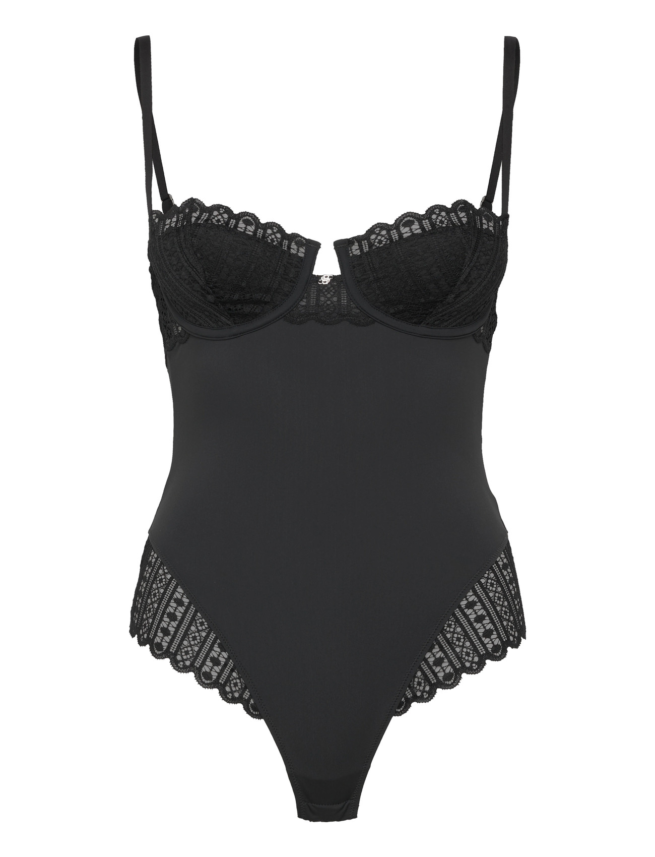 BOSS Bodysuit_Guipure, XL, Black, Undertøj > Kroppe & Slips, Dame