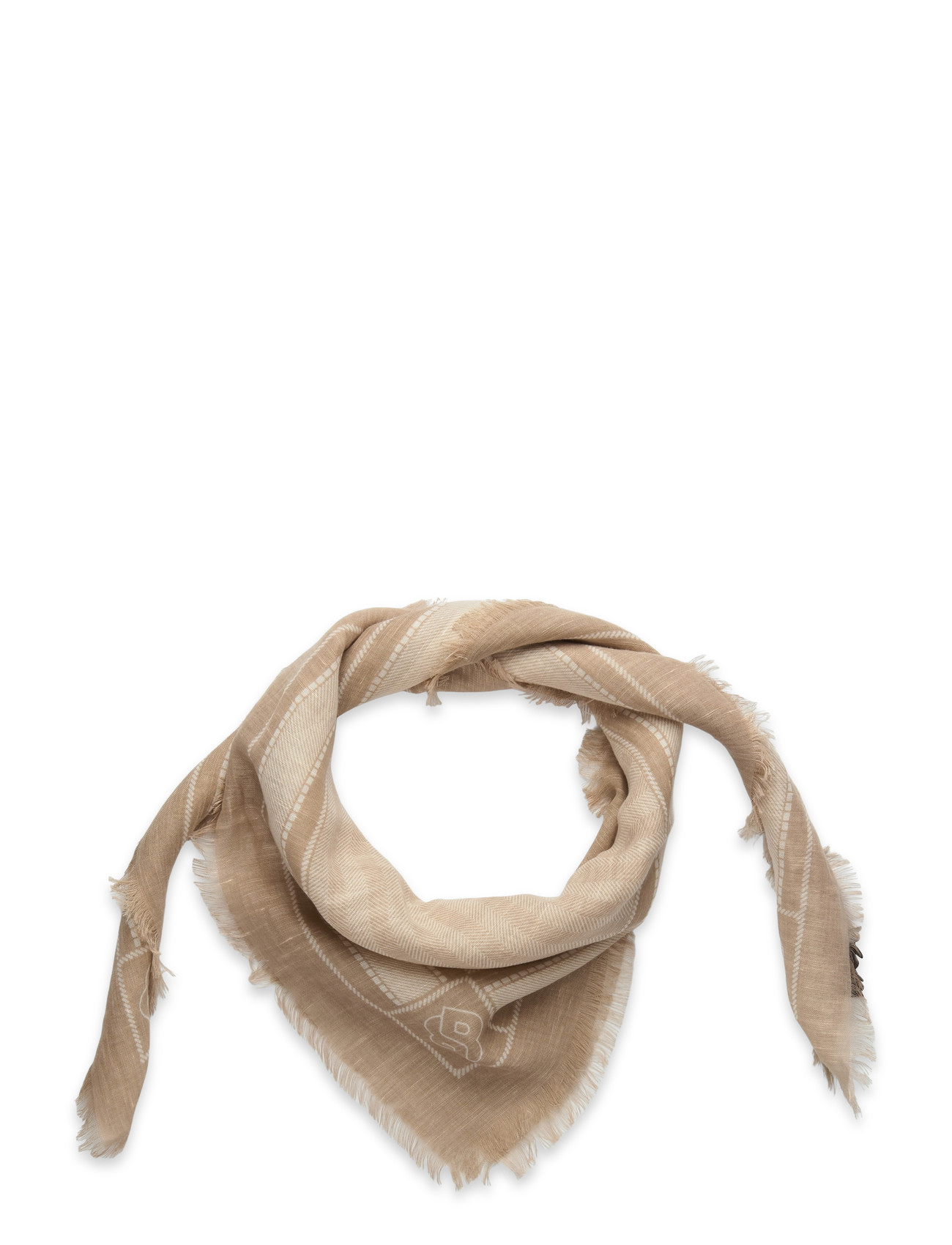 BOSS Jinnah_90*90, One Size, Beige, Tørklæder > Letvægtstørklæder, Dame
