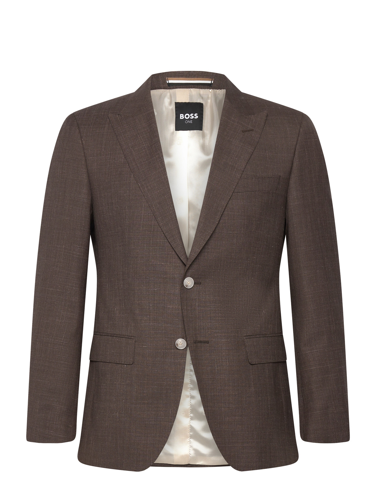 BOSS H-Huge-B1-Peak-262, 48, Brown, Blazere > Enkeltradede Blazere, Herre