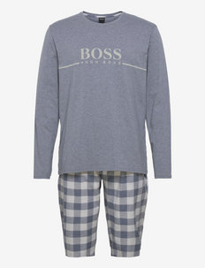 Cosy Long Set - pysjamassett - medium grey