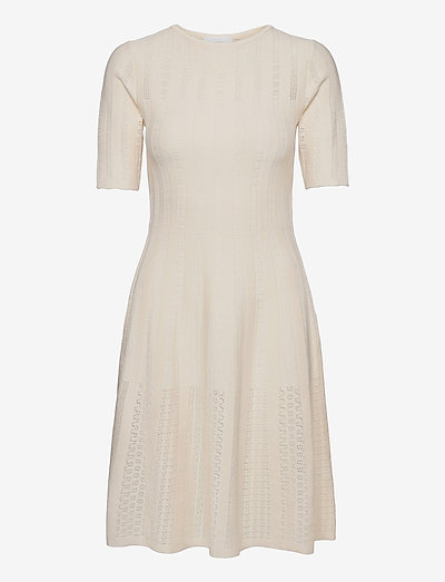 C_Feli - knitted dresses - open white