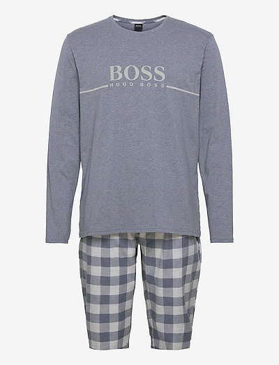 Cosy Long Set - pyjamasetit - medium grey