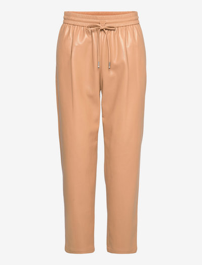 Talilia - pantalons en cuir - medium beige