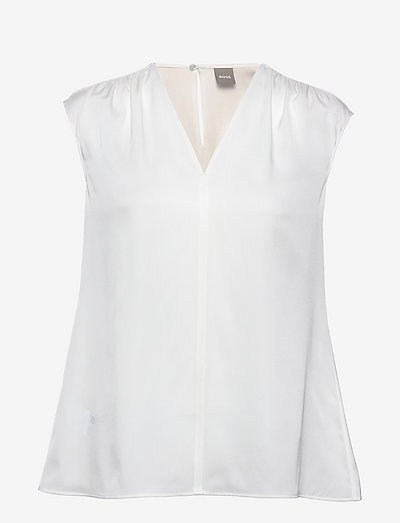 Iore - blouses met korte mouwen - open white