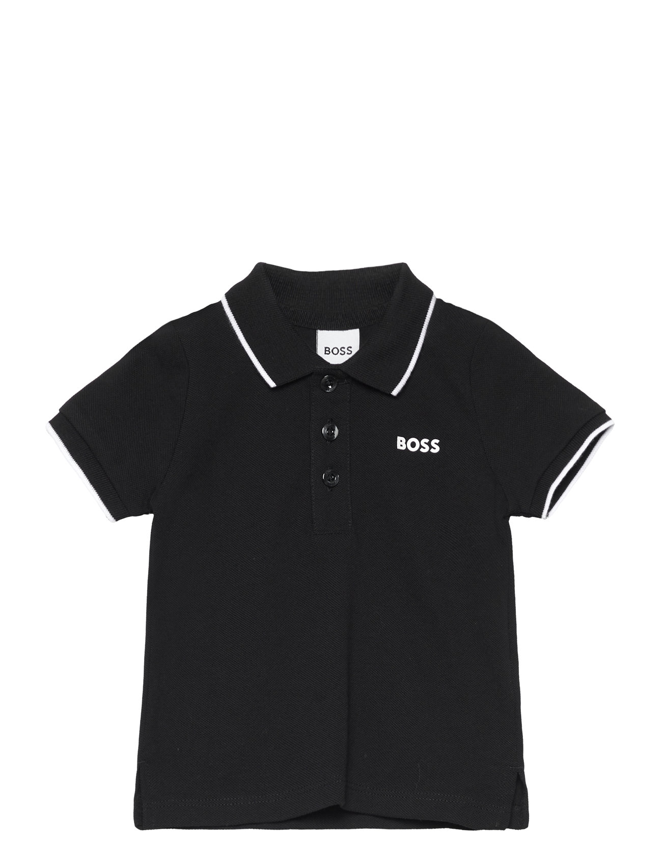 BOSS Short Sleeve Polo, 80, Black, Poloshirts > Poloshirts Med Korte Ærmer, Børn