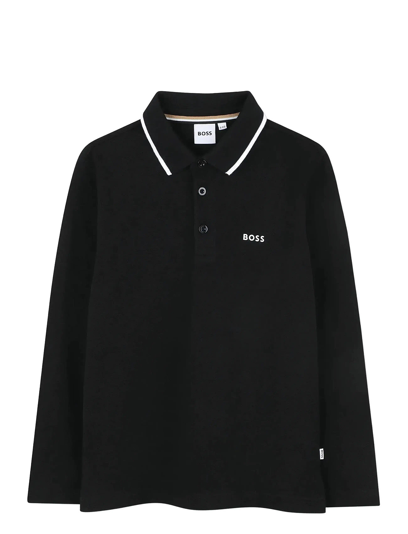 BOSS Lange Ärmel Polo Schwarz - 108 - Kinder
