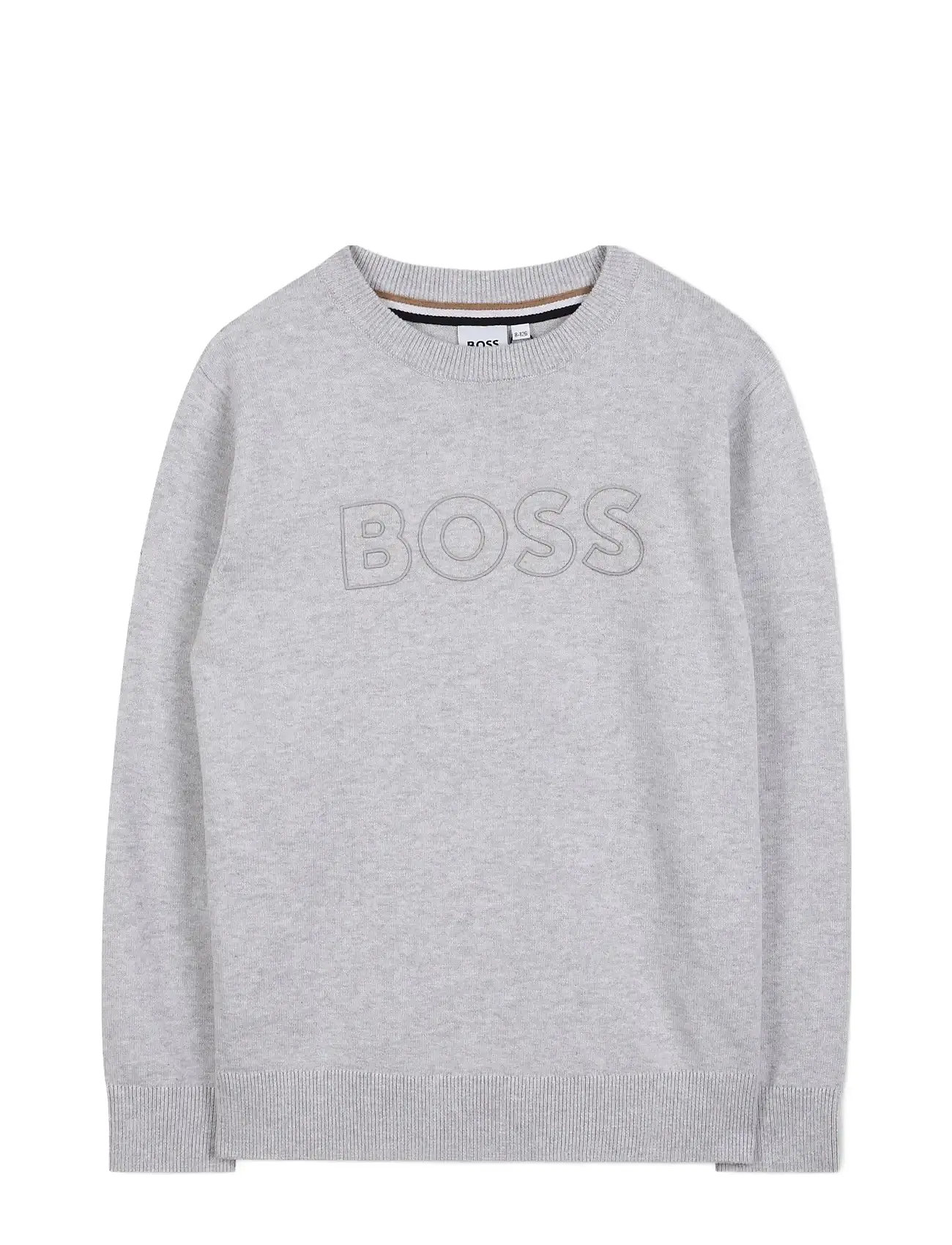 BOSS Pullover, 102, Grey, Strik > Pullovere, Børn