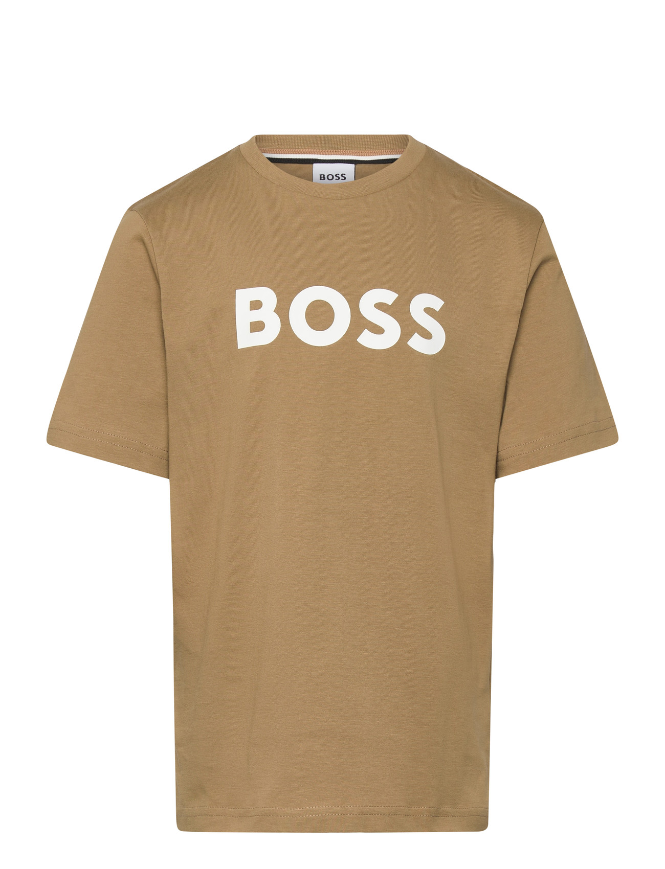 BOSS Short Sleeves Tee-Shirt, 164, Beige, T-Shirts > Kortærmede, Børn