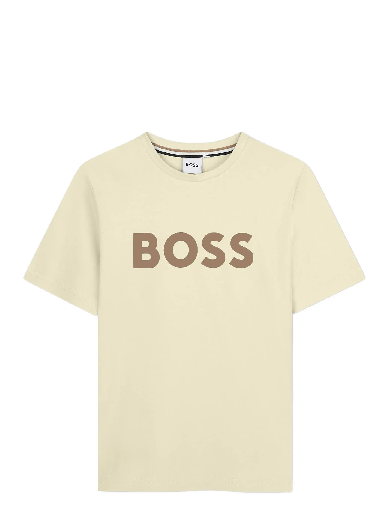 BOSS Short Sleeves Tee-Shirt, 164, Cream, T-Shirts > Kortærmede, Børn