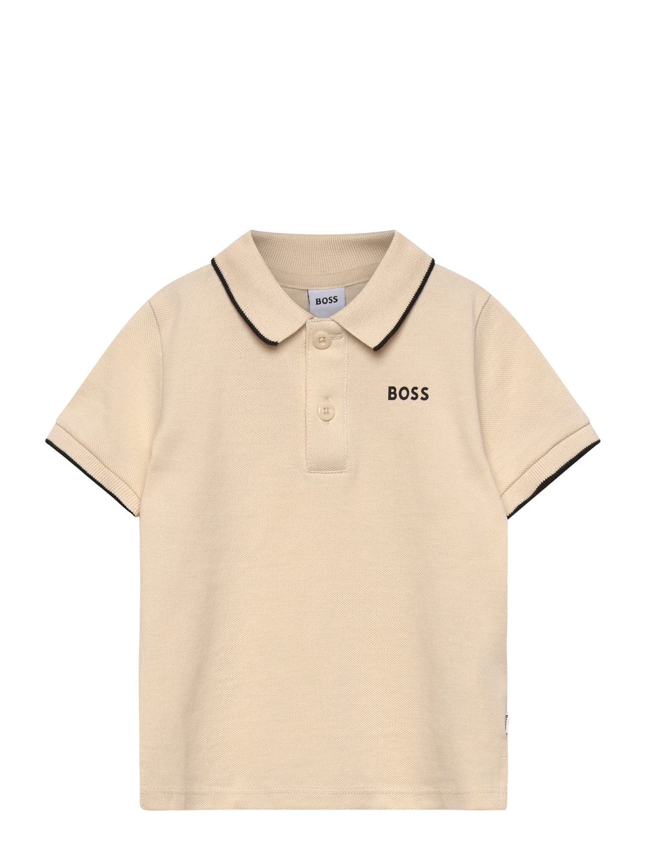 BOSS Short Sleeve Polo, 81, Beige, Poloshirts > Poloshirts Med Korte Ærmer, Børn
