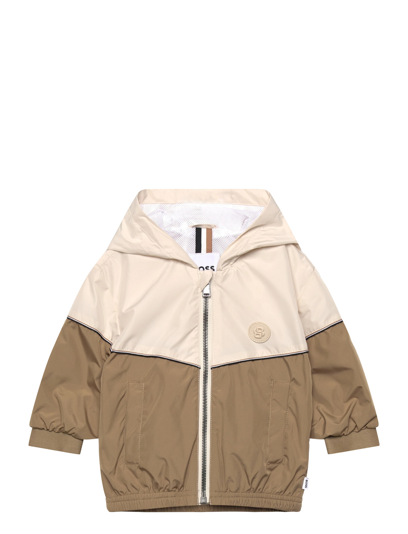 BOSS Hooded Windbreaker, 94, Cream, Jakker & Frakker > Windbreaker, Børn