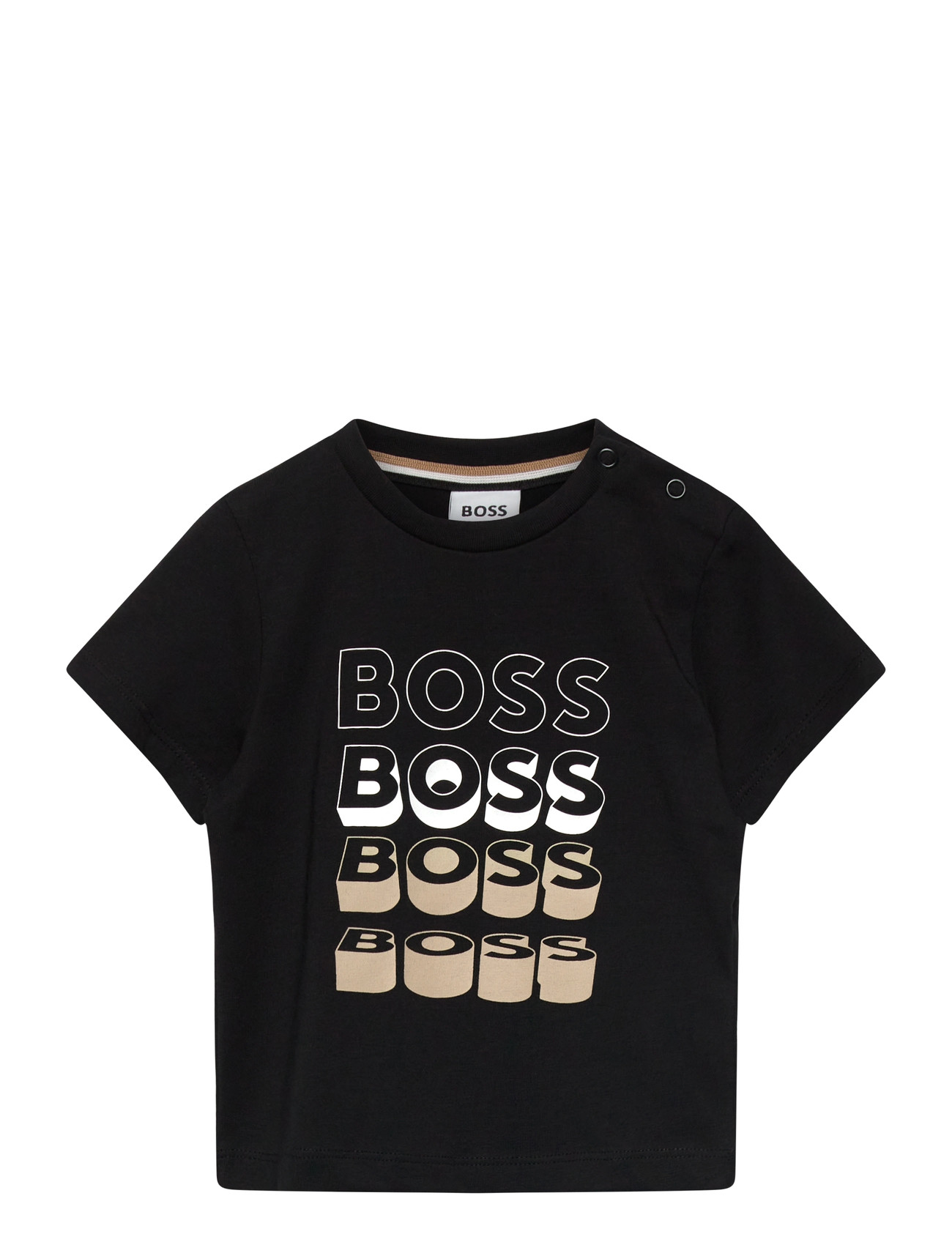 BOSS Short Sleeves Tee-Shirt, 74, Black, T-Shirts > Kortærmede, Børn