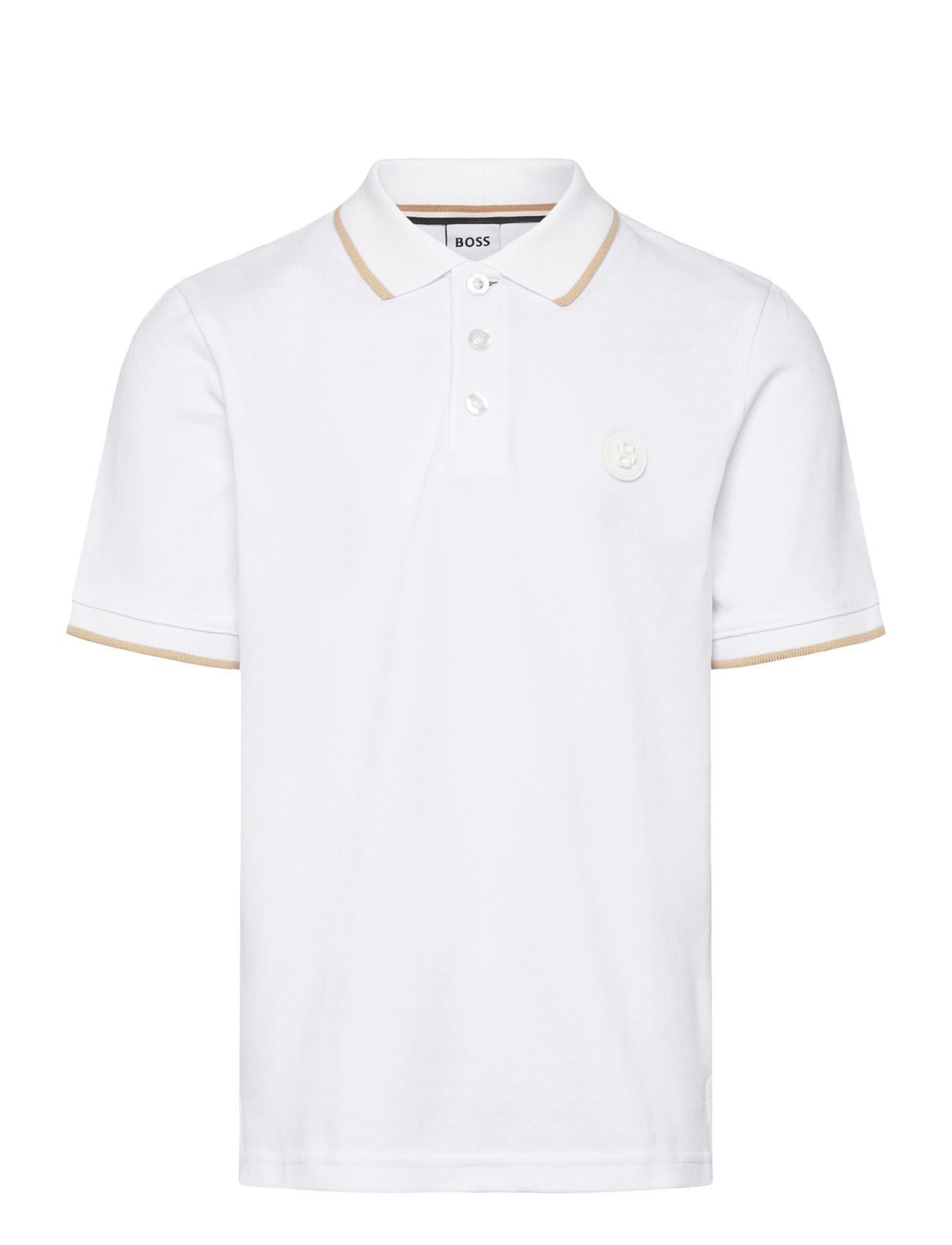 BOSS Short Sleeve Polo, 140, White, Poloshirts > Poloshirts Med Korte Ærmer, Børn