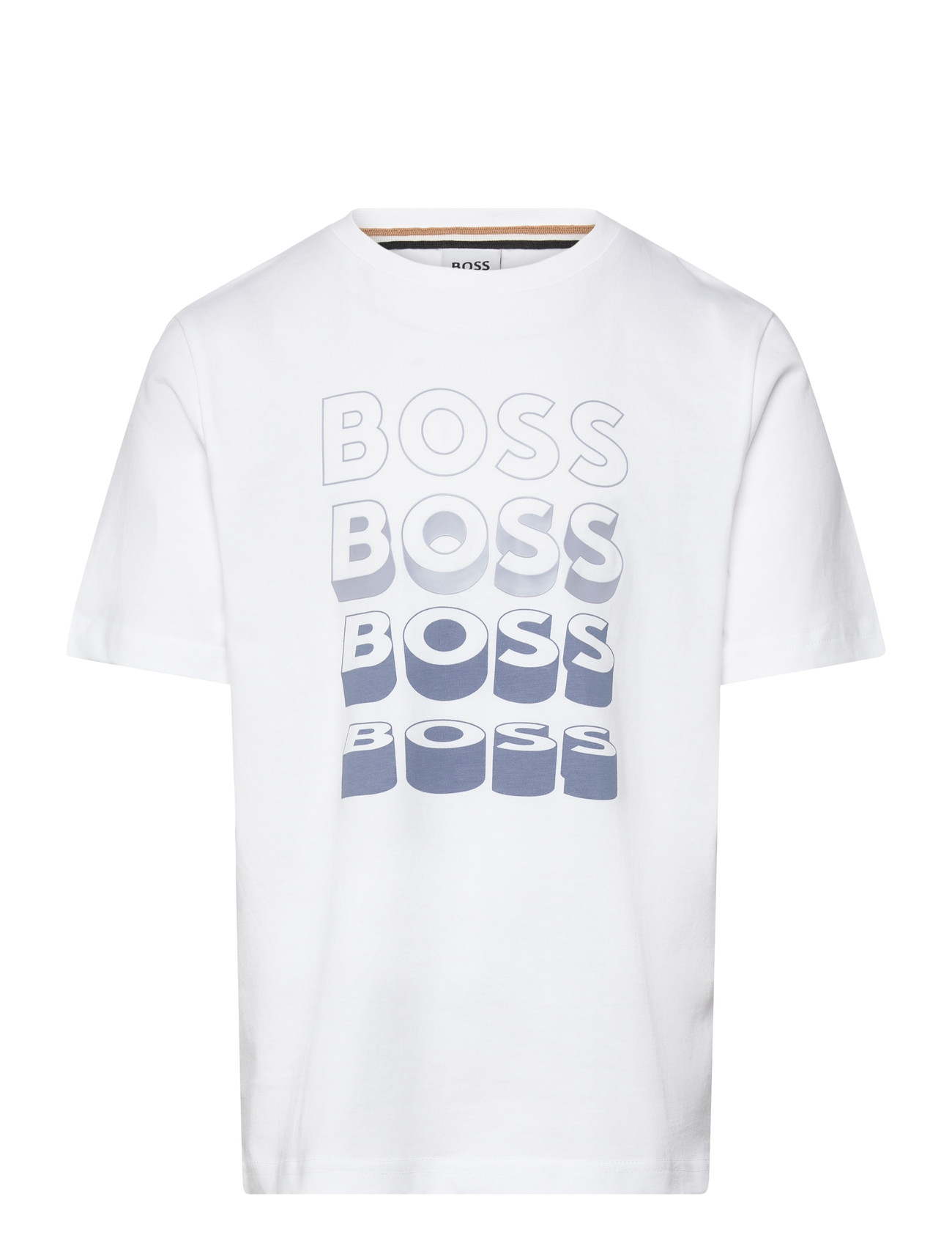 BOSS Short Sleeves Tee-Shirt, 140, White, T-Shirts > Kortærmede, Børn