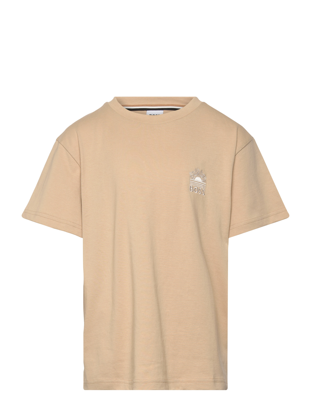 BOSS Short Sleeves Tee-Shirt, 164, Beige, T-Shirts > Kortærmede, Børn