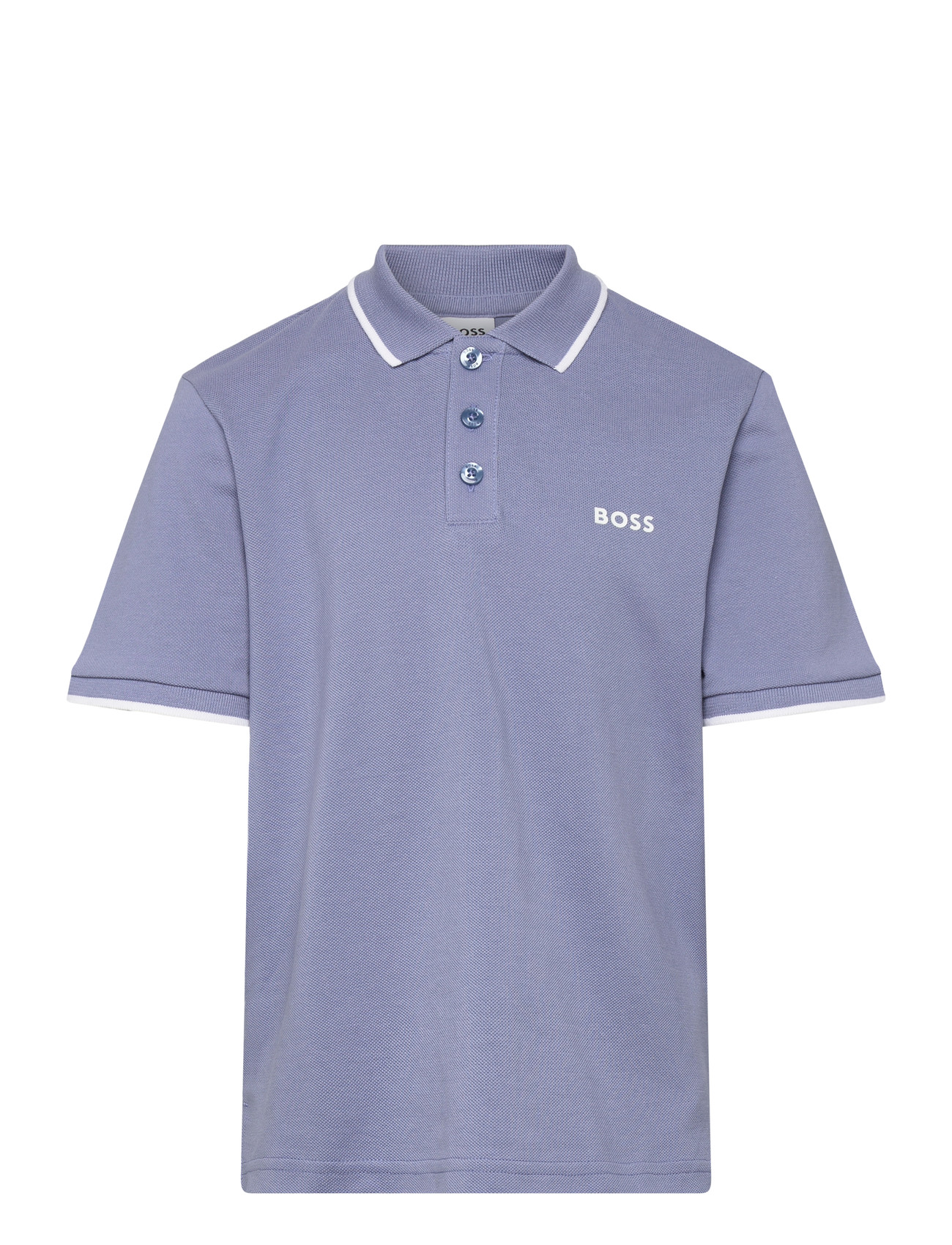 BOSS Short Sleeve Polo, 140, Blue, Poloshirts > Poloshirts Med Korte Ærmer, Børn