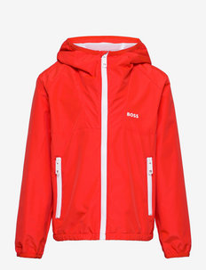 HOODED WINDBREAKER - veste coupe-vent - bright red