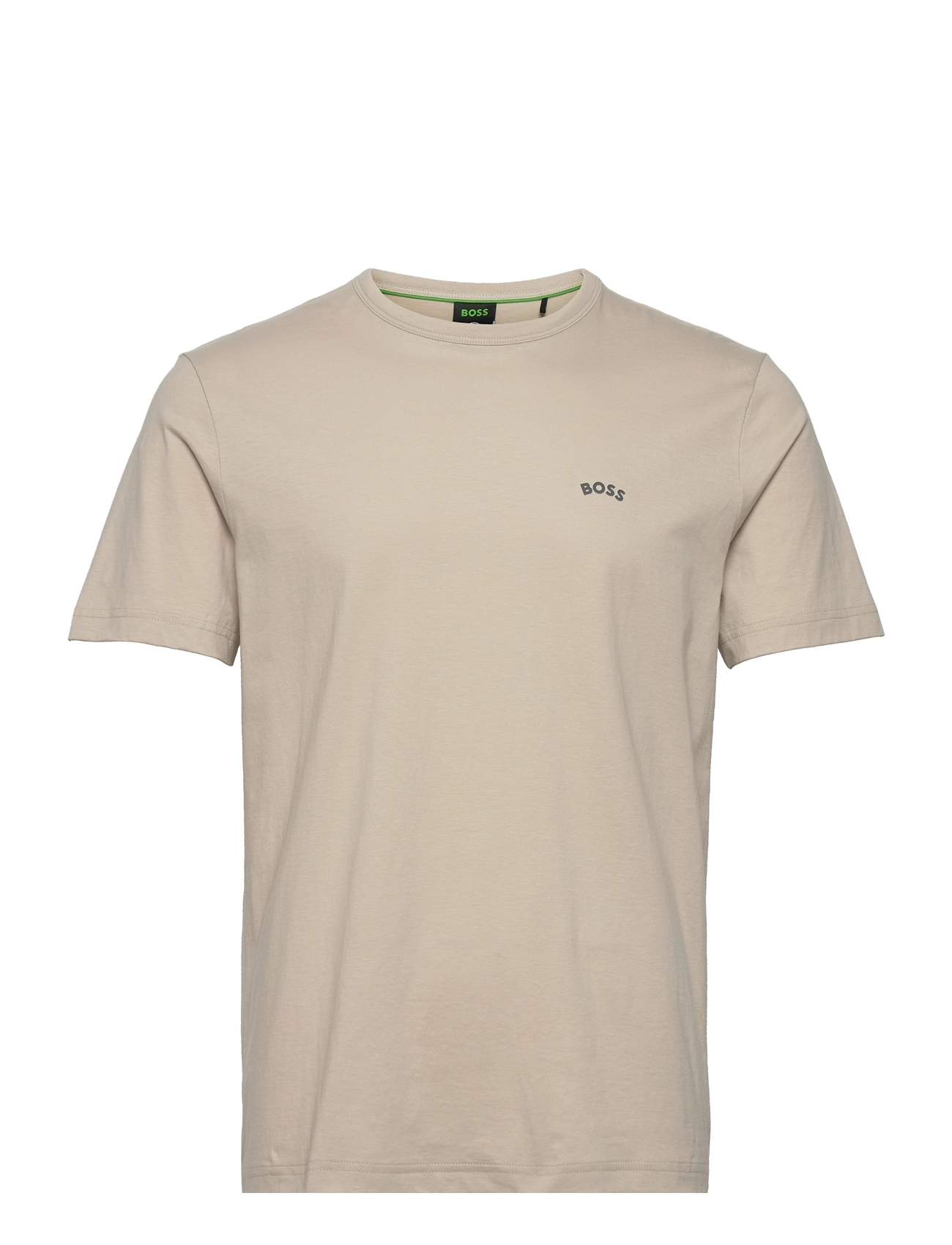 Tee Curved T-shirts Short-sleeved Beige BOSS