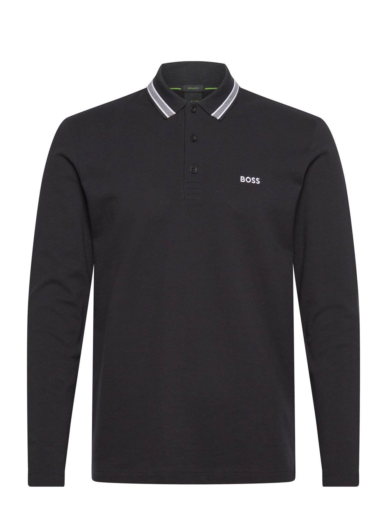 BOSS Plisy, S, Black, Sport Polos > Sport Long-sleeved Polos, Herre
