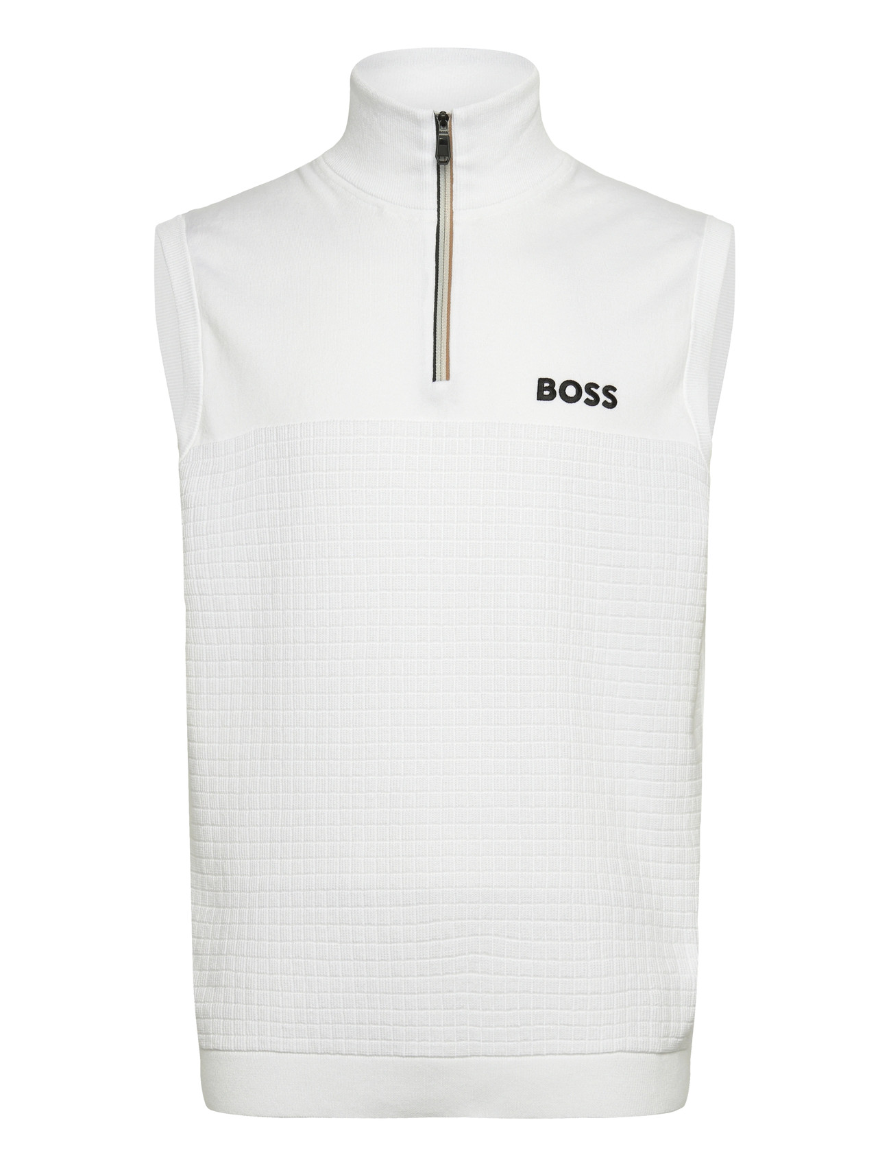 BOSS K_Birdie Vest-1, S, White, Sport Overtøj > Sport Veste, Herre