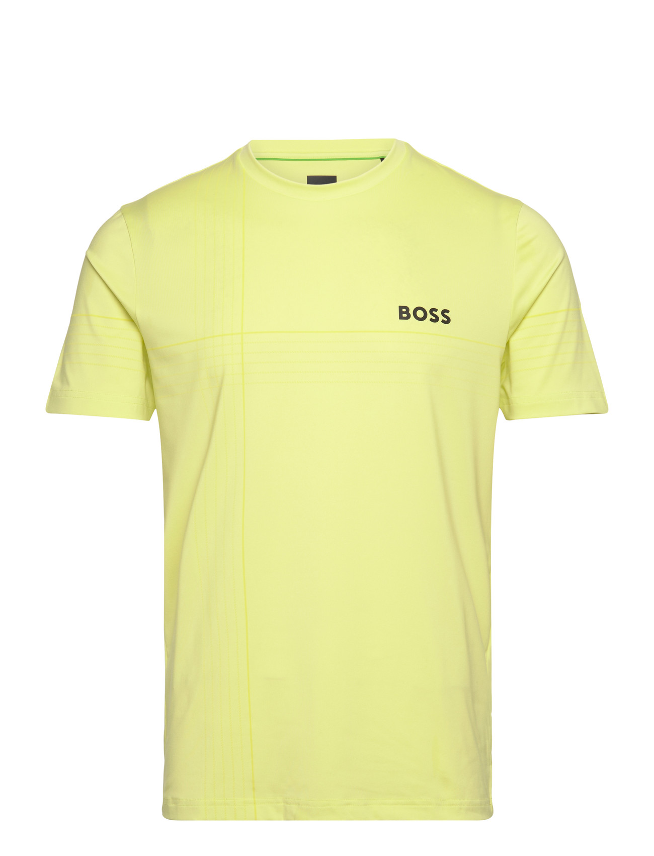 BOSS Tee Check Toc Gelb - XXL - Herren