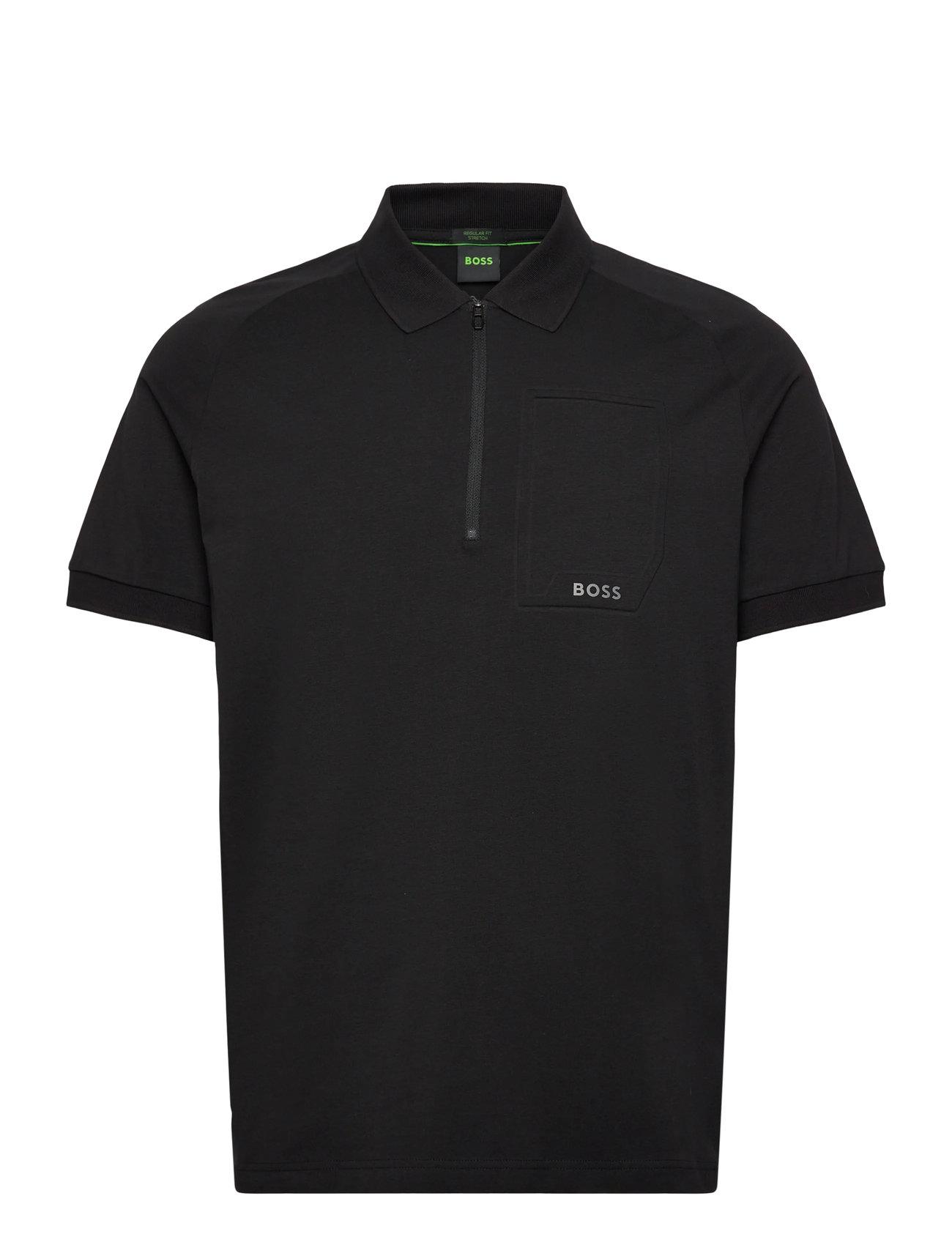 BOSS Polo Urban Tech, XL, Black, Sport Polos > Sport Short-sleeved Polos, Herre