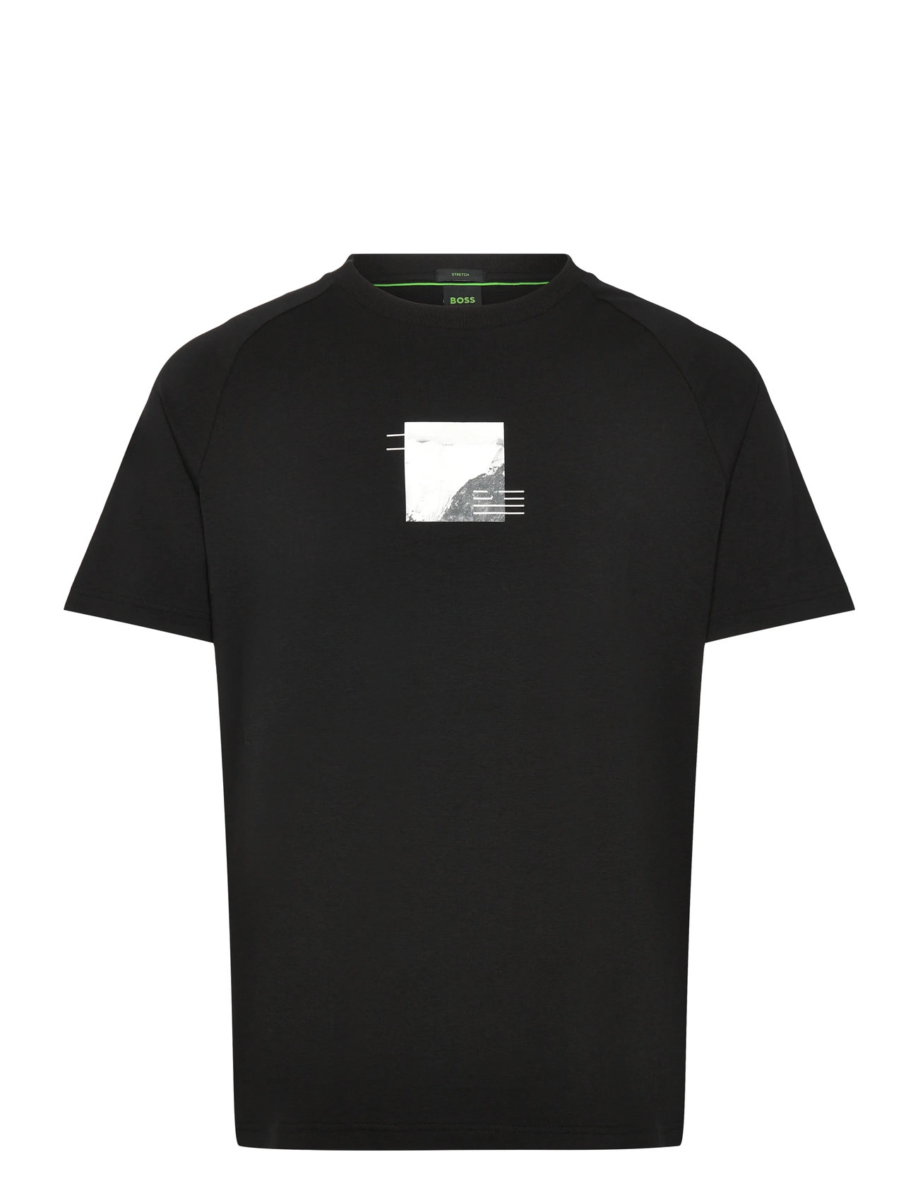 BOSS Tee Stripe Zone Schwarz - L - Herren