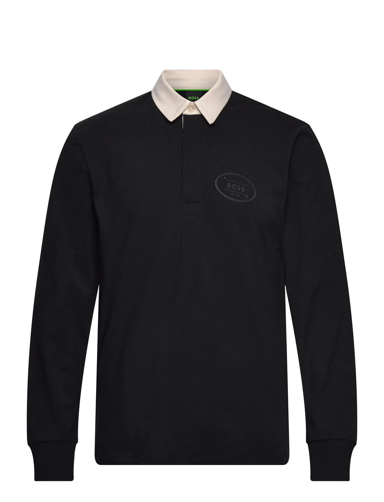 BOSS Pl_Hole19 Percy, XL, Black, Sport Polos > Sport Long-sleeved Polos, Herre