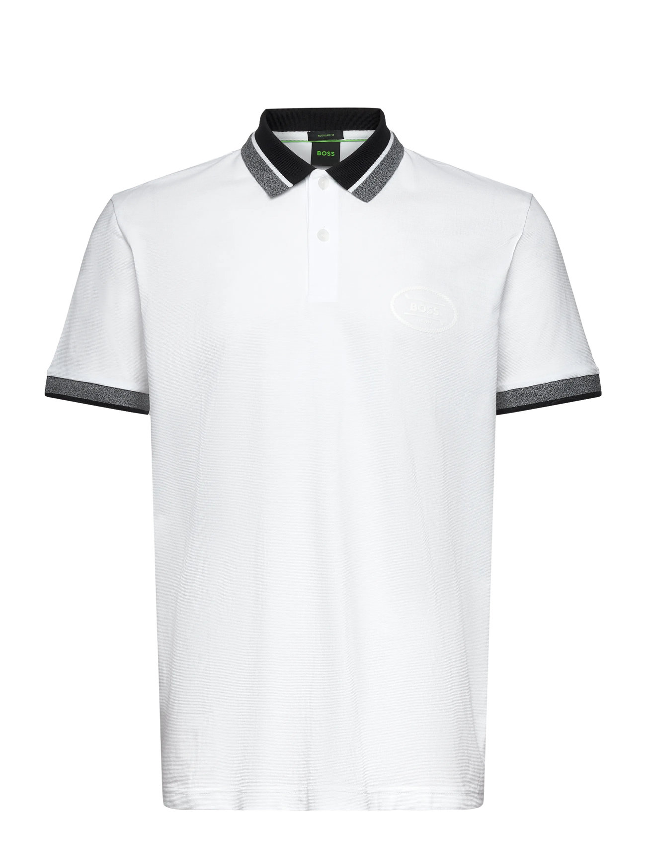 BOSS Pl_Hole19 Placket Weiß - M - Herren