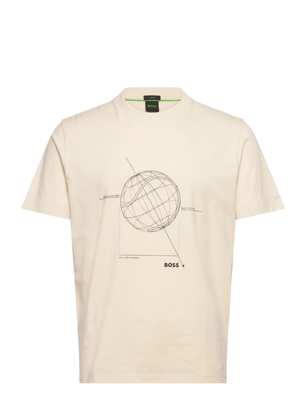 BOSS Ts_League Grx Cream - M - Herren
