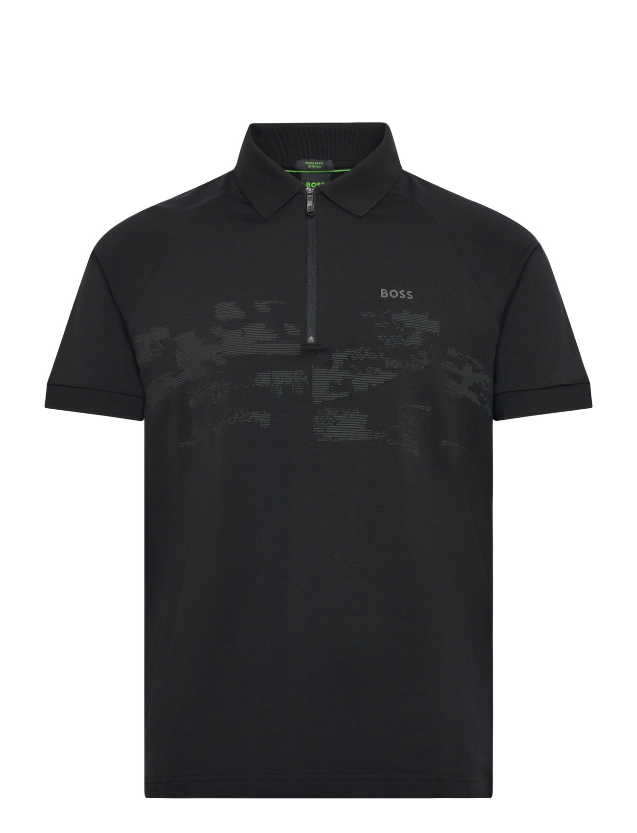 BOSS Pl_Globe Pattern, 3XL, Black, Sport Polos > Sport Short-sleeved Polos, Herre