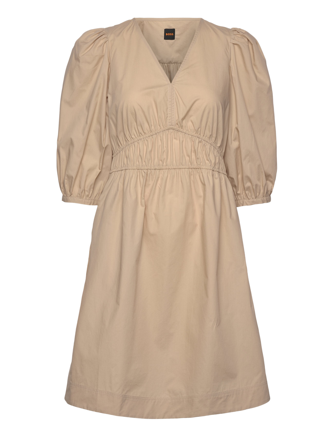 C_Dezzan Kort Kjole Beige BOSS