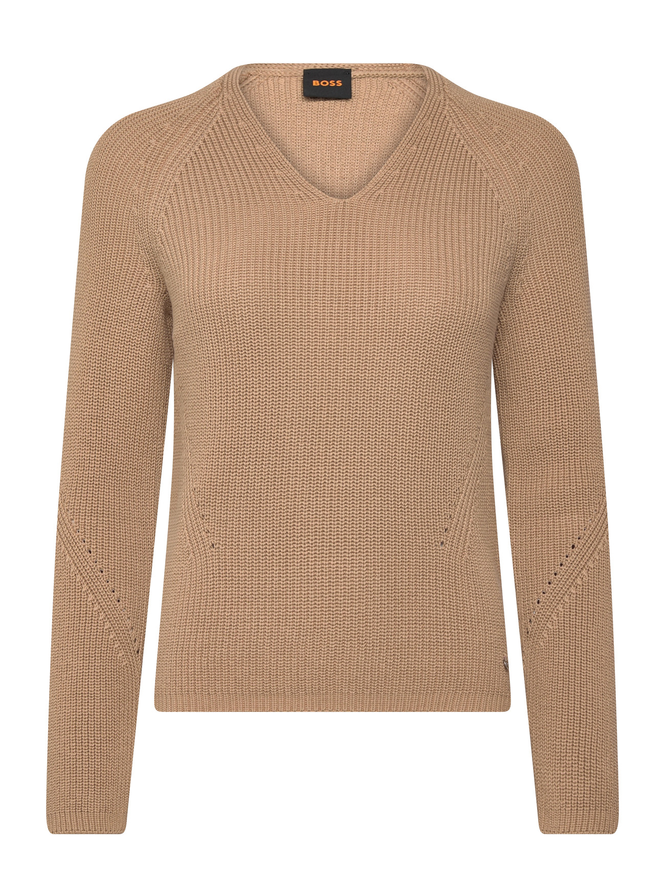 BOSS C_Fardellina, M, Beige, Strik > Trøjer, Dame