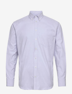 Cotton oxford - basic overhemden - blue
