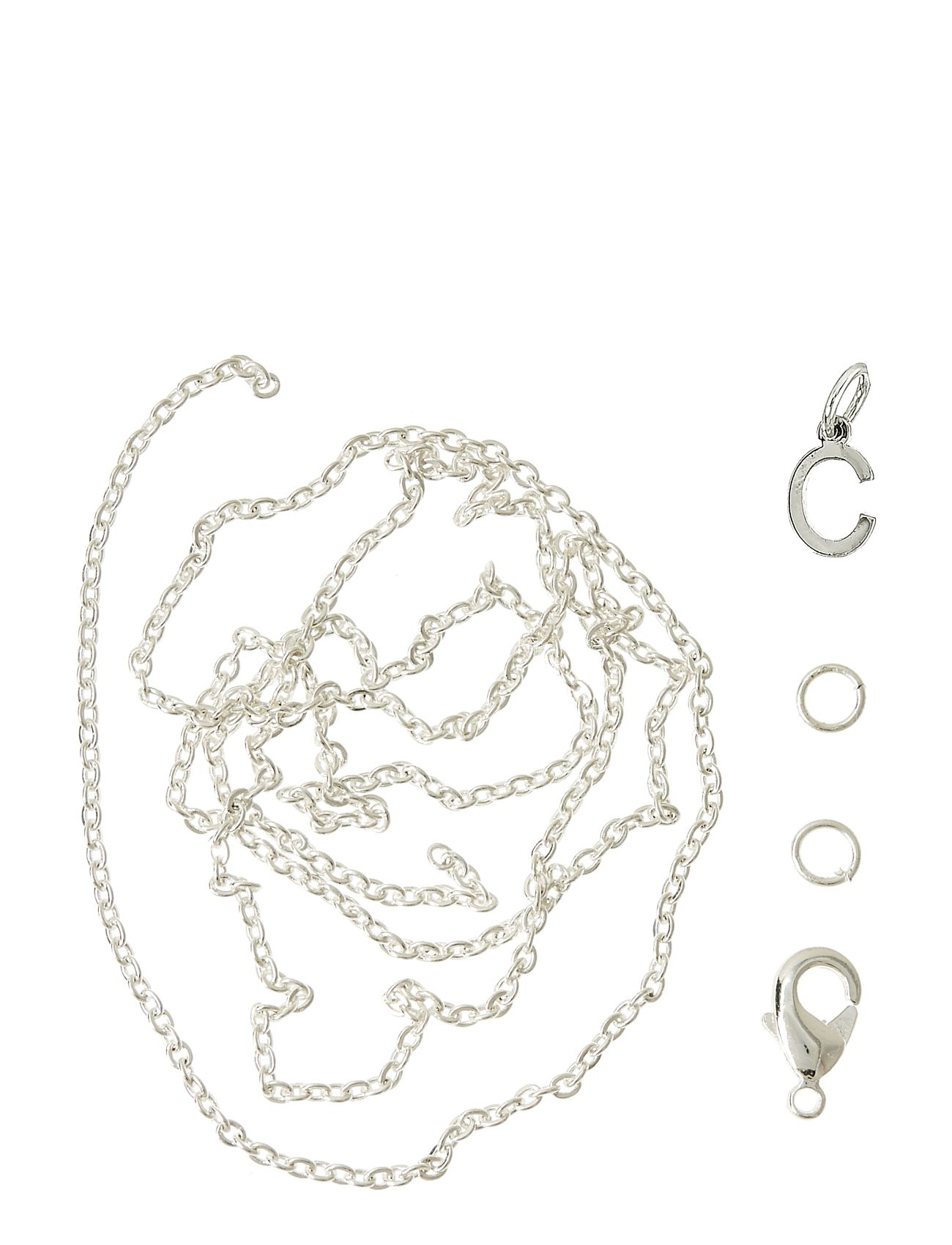 Letter C Sp With O-Ring, Chain And Clasp Toys Creativity Drawing & Crafts Craft Jewellery & Accessories Silver Me & My Box
